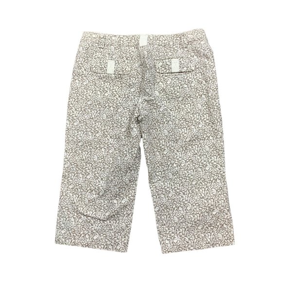 Sigrid Olsen 12 Capri Pants Brown White Casual - Picture 2 of 4